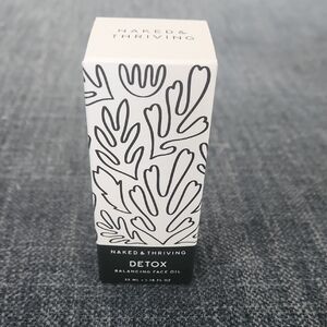 Naked & Thriving Detox Balancing Face Oil - Black and White
